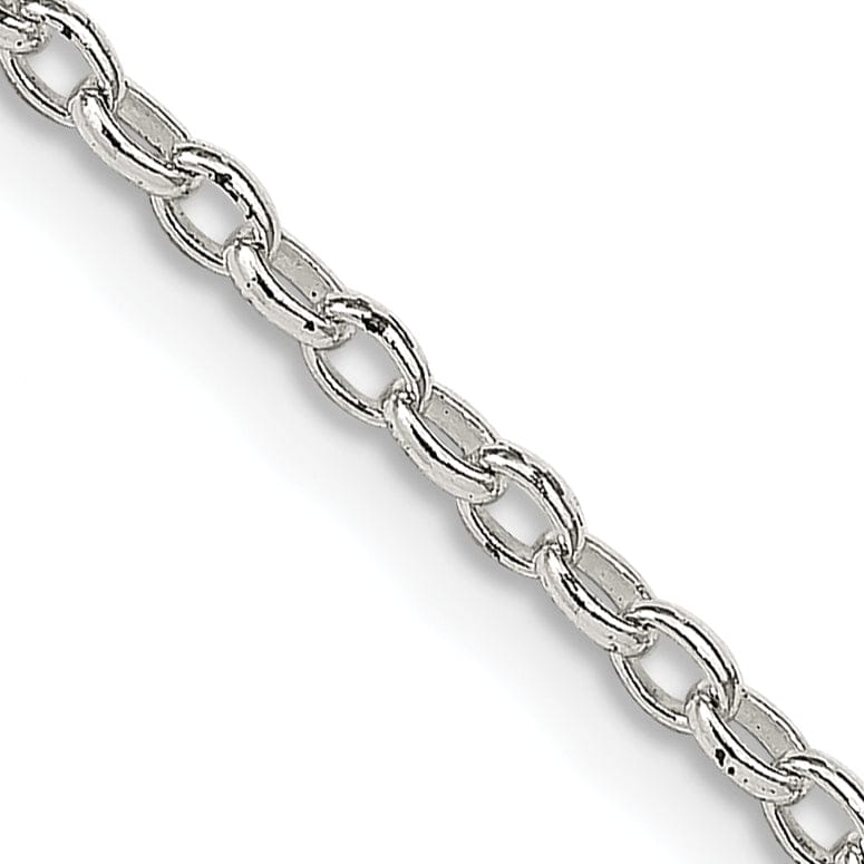 Lovely Rita's Chains Silver Polished 2.00-mm Long Link Rolo Chain