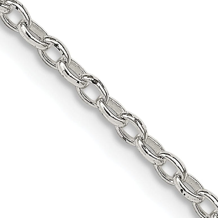 Lovely Rita's Chains Silver Polished 2.00-mm Long Link Rolo Chain