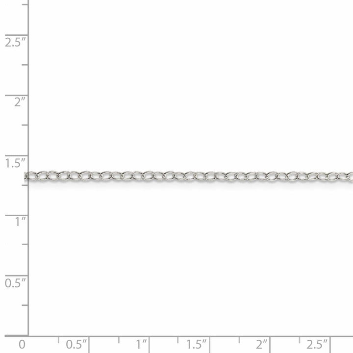 Lovely Rita's Chains Silver Polished 2.25-mm Oval Cable Chain