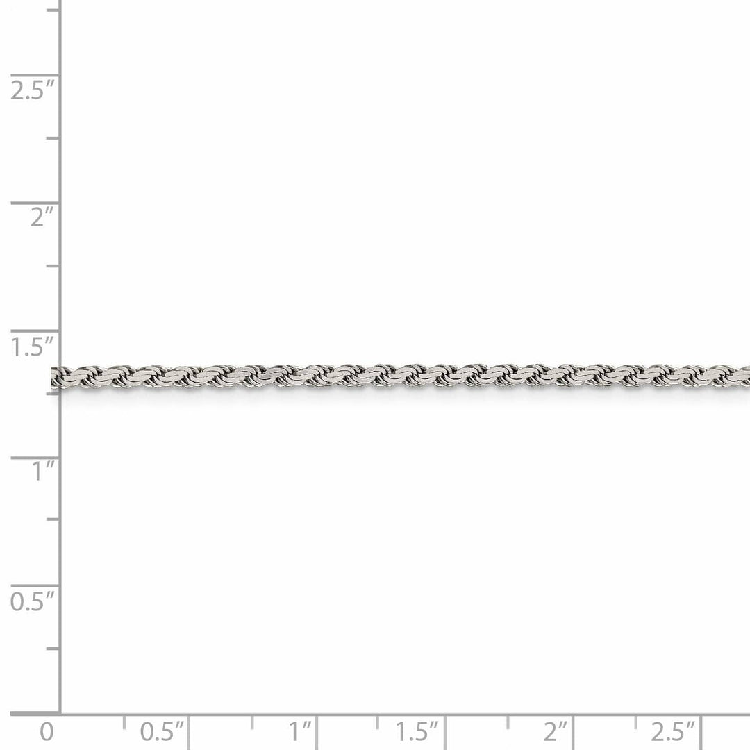 Lovely Rita's Chains Silver Polished 2.25-mm Solid Flat Rope Chain