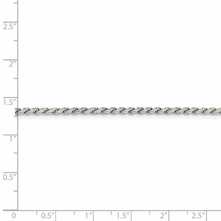 Lovely Rita's Chains Silver Polished 2.25-mm Solid Flat Rope Chain