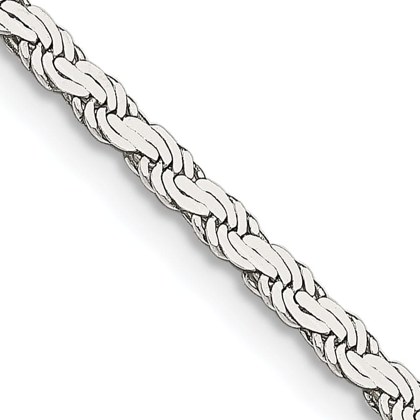 Lovely Rita's Chains Silver Polished 2.25-mm Solid Flat Rope Chain