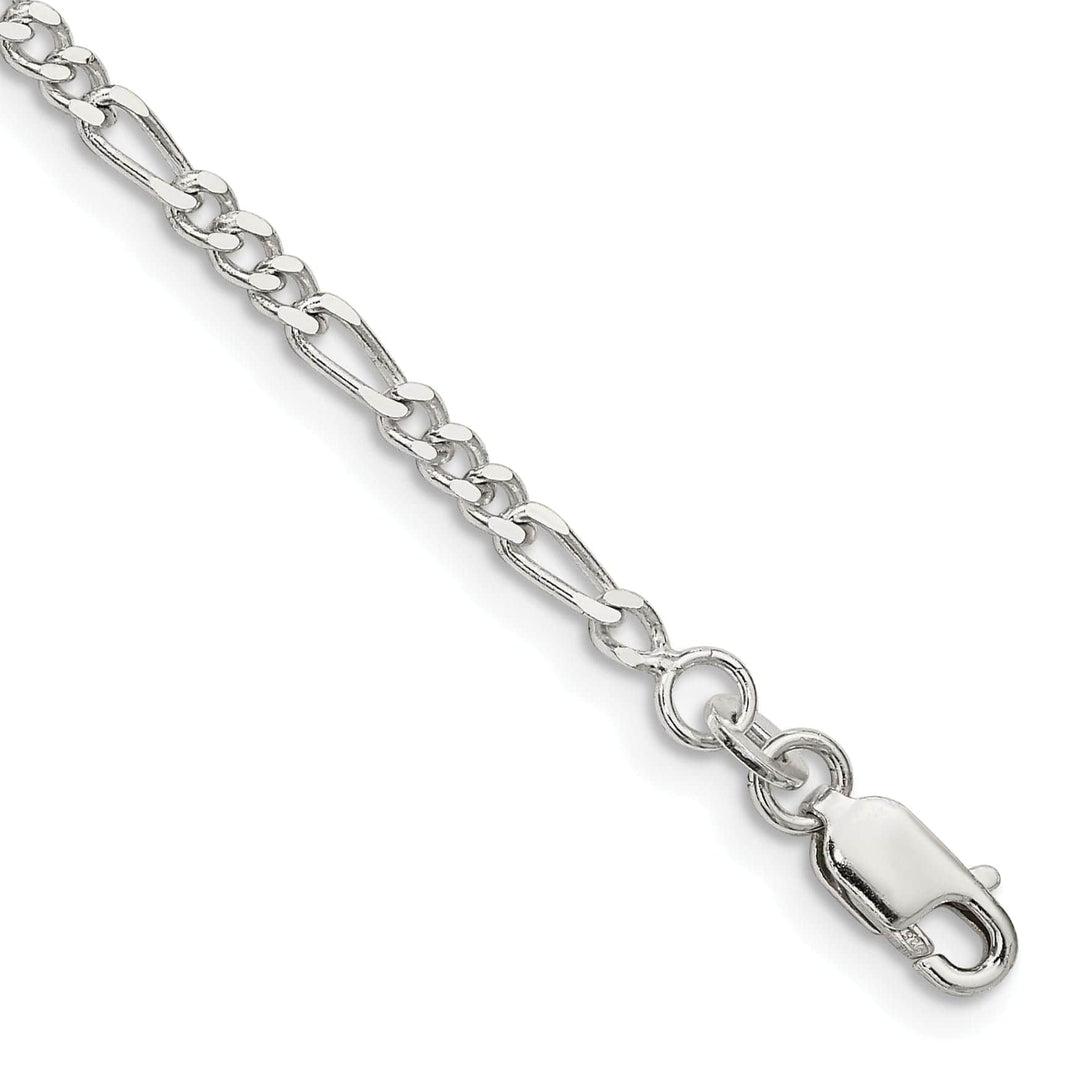 Lovely Rita's Chains Silver Polished 2.50-mm Solid Figaro Chain