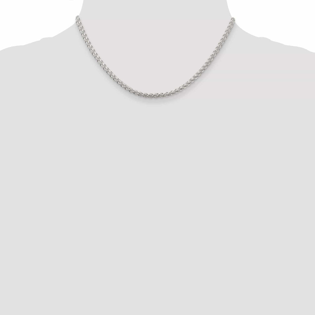 Lovely Rita's Chains Silver Polished 3.00-mm Solid Round Spiga Chain