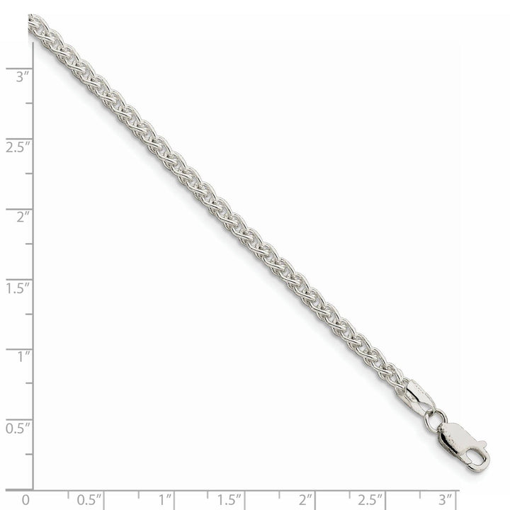 Lovely Rita's Chains Silver Polished 3.00-mm Solid Round Spiga Chain