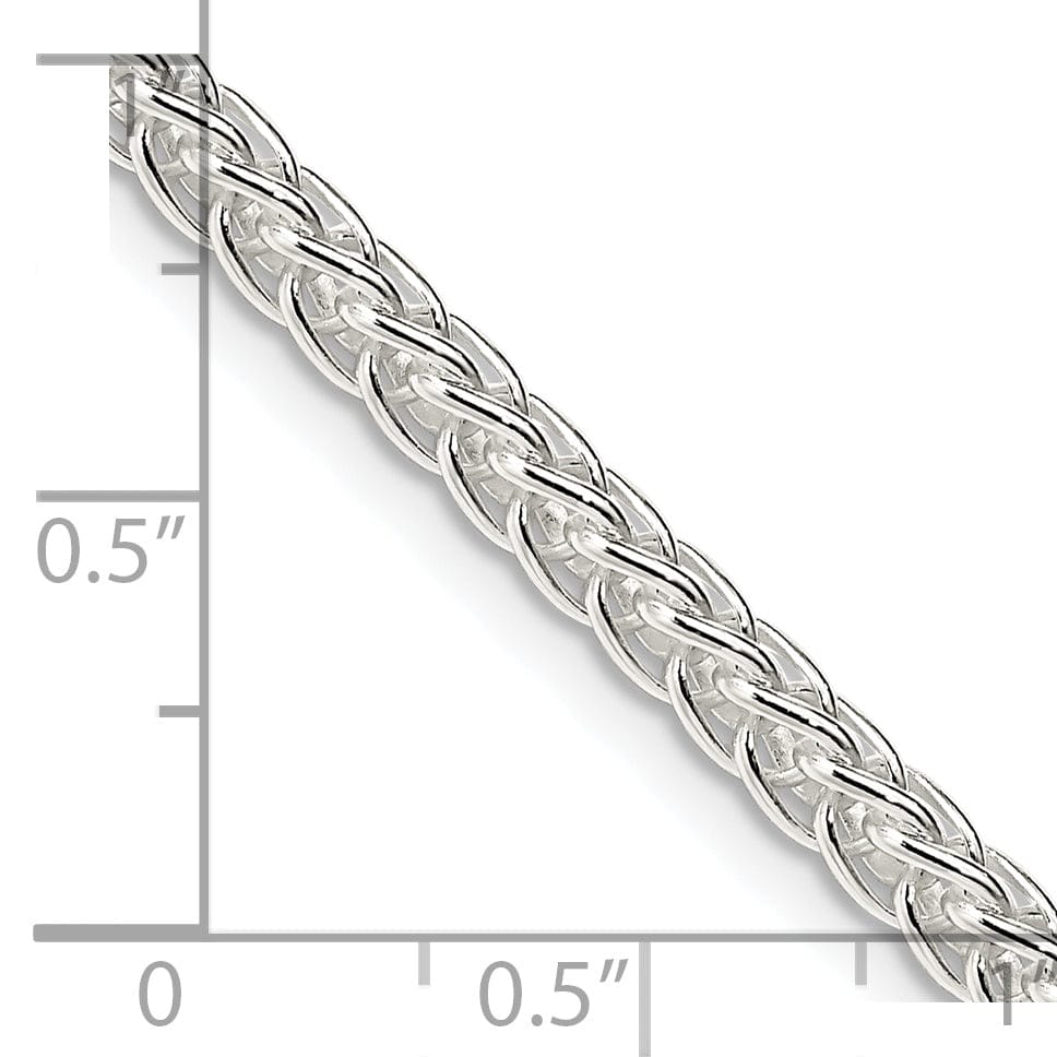 Lovely Rita's Chains Silver Polished 3.00-mm Square Spiga Chain