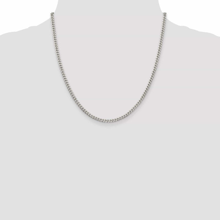 Lovely Rita's Chains Silver Polished 3.15-mm Solid Curb Link Chain