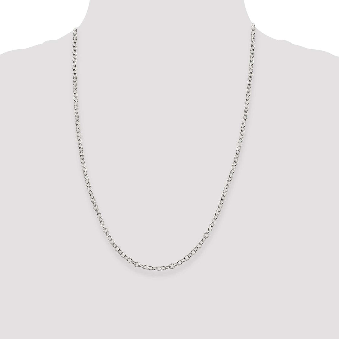 Lovely Rita's Chains Silver Polished 3.75-mm Oval Cable Chain