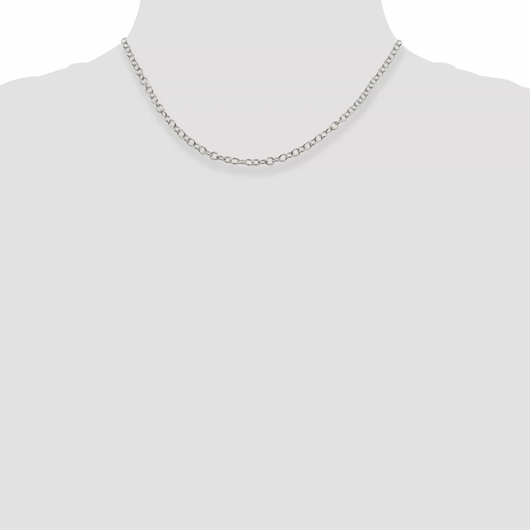 Lovely Rita's Chains Silver Polished 3.75-mm Oval Cable Chain