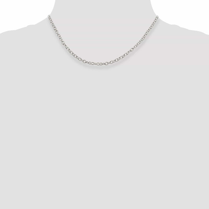 Lovely Rita's Chains Silver Polished 3.75-mm Oval Cable Chain