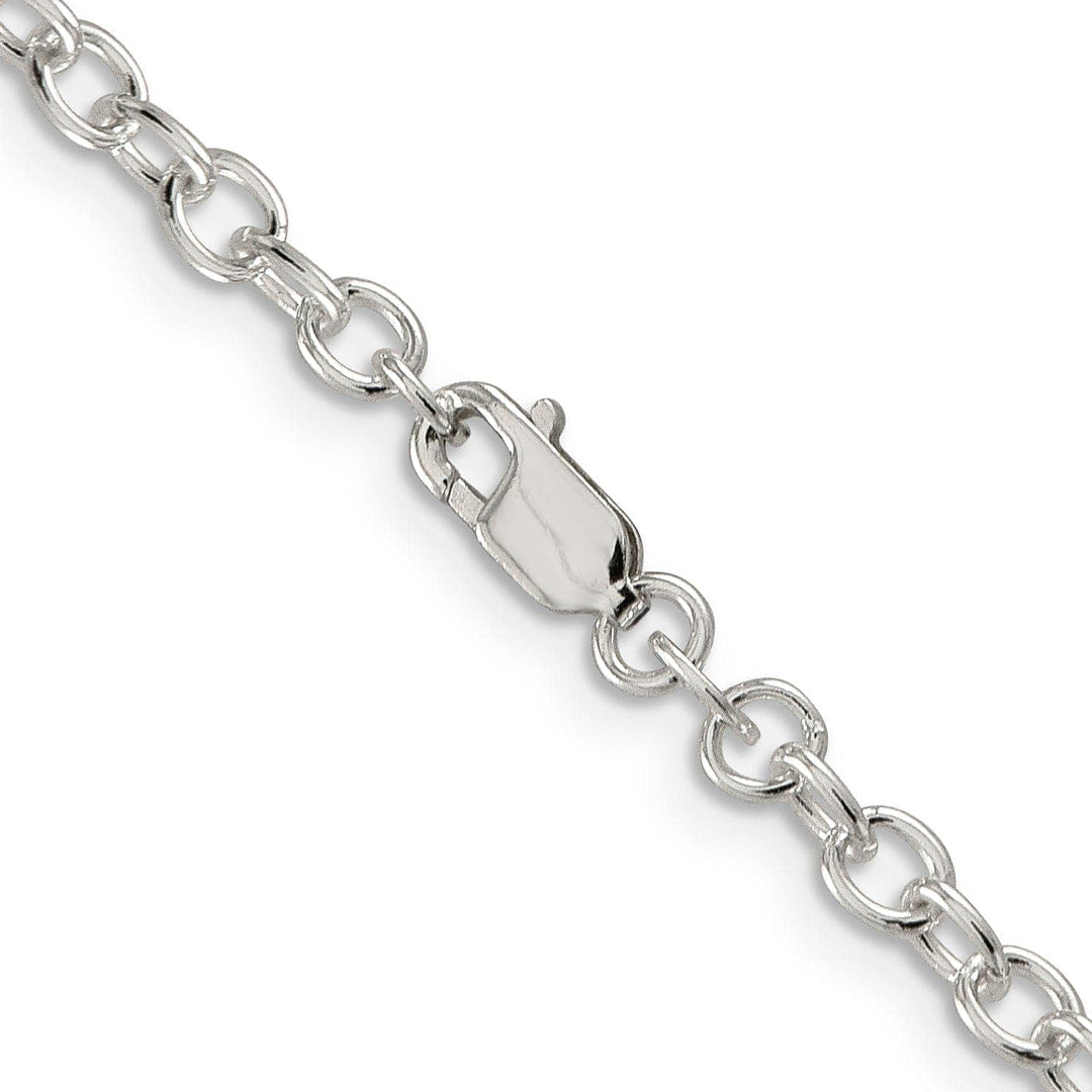 Lovely Rita's Chains Silver Polished 3.75-mm Oval Cable Chain