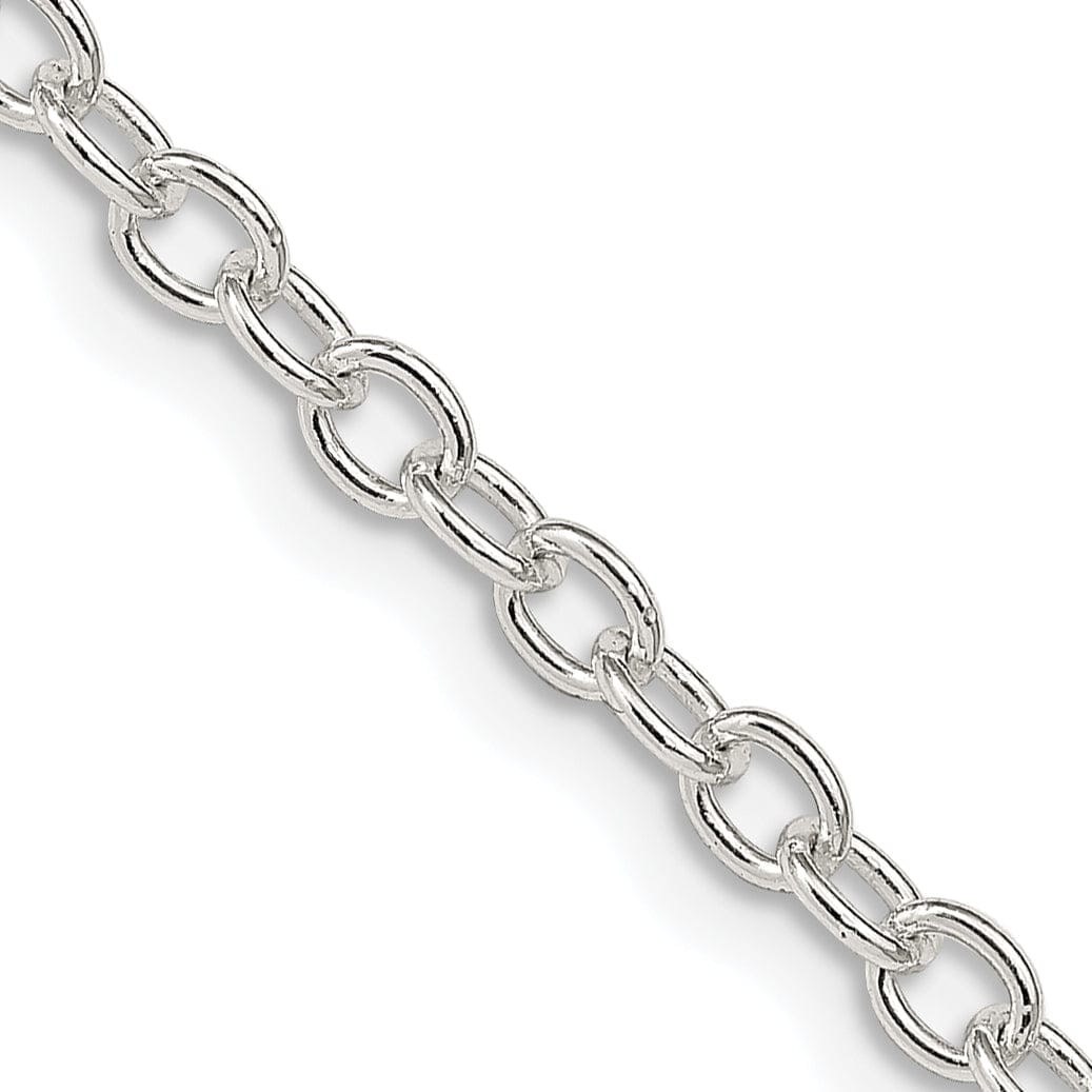 Lovely Rita's Chains Silver Polished 3.75-mm Oval Cable Chain