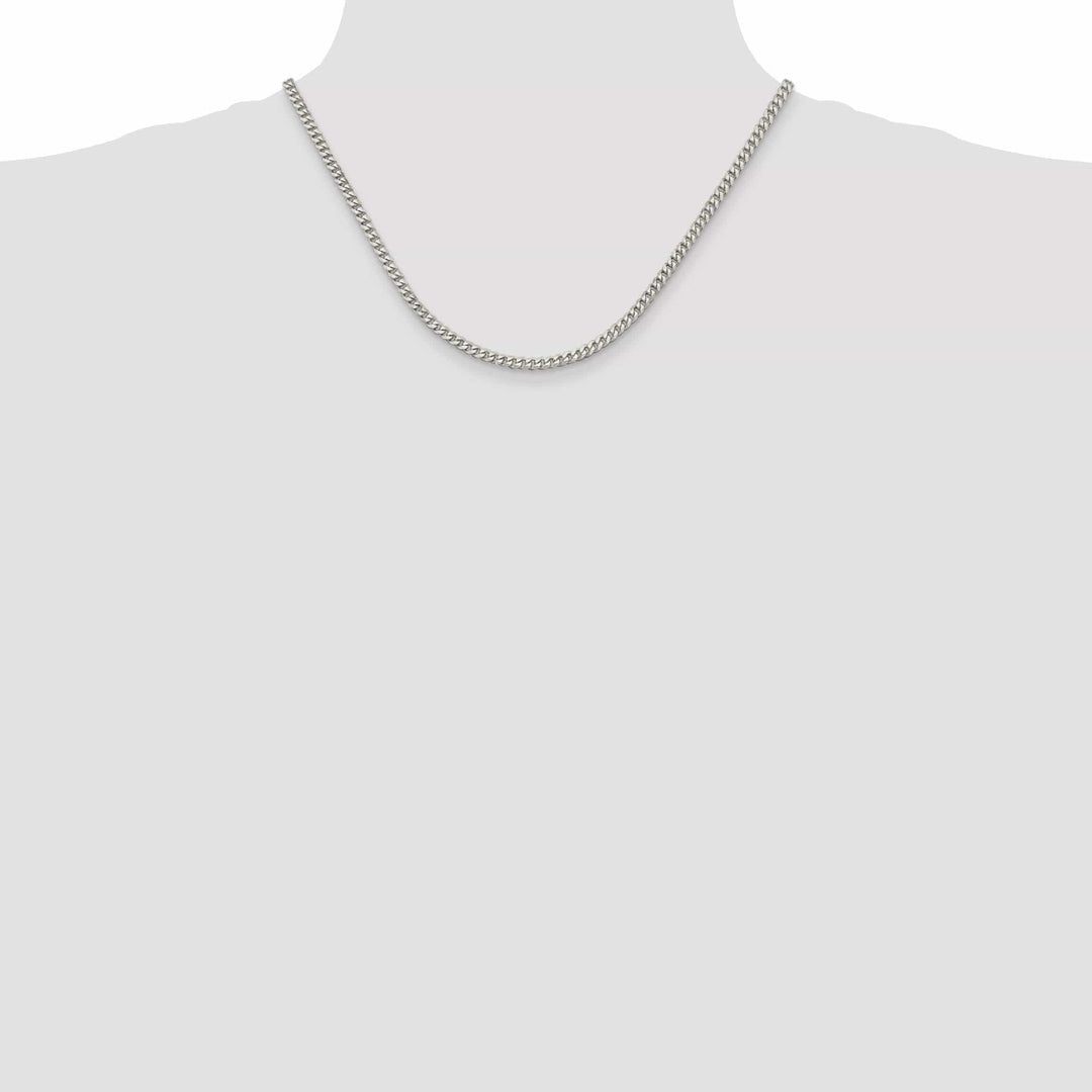 Lovely Rita's Chains Silver Polished 4.00-mm Solid Curb Link Chain