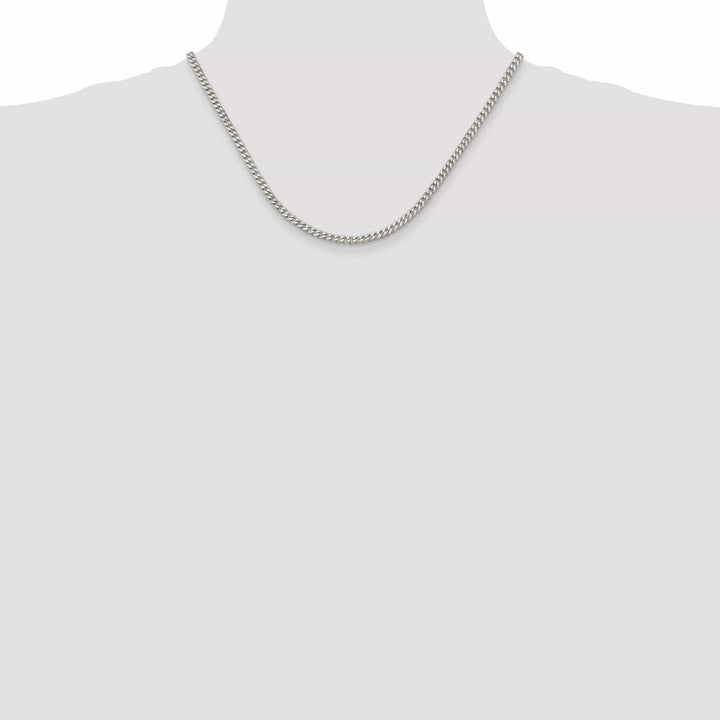 Lovely Rita's Chains Silver Polished 4.00-mm Solid Curb Link Chain