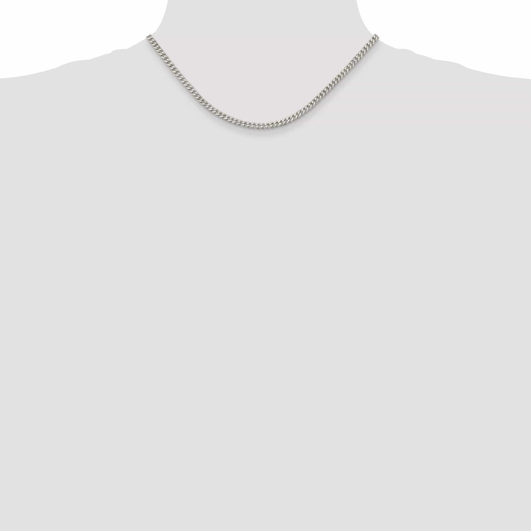 Lovely Rita's Chains Silver Polished 4.00-mm Solid Curb Link Chain