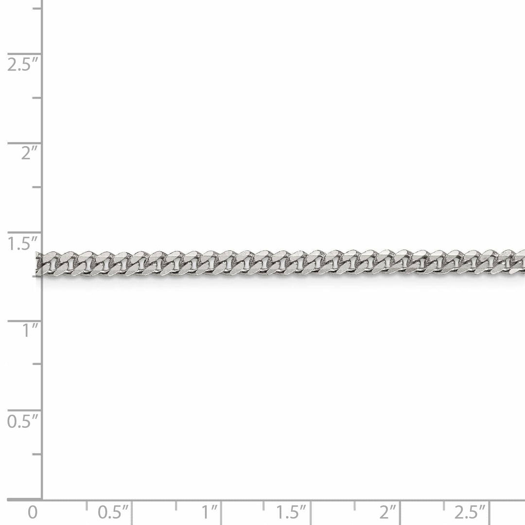 Lovely Rita's Chains Silver Polished 4.00-mm Solid Curb Link Chain