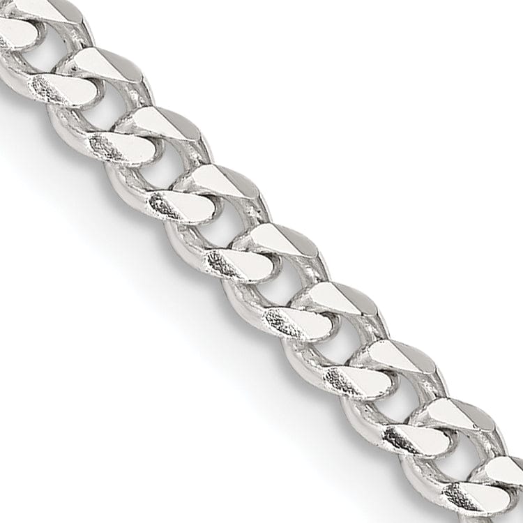 Lovely Rita's Chains Silver Polished 4.00-mm Solid Curb Link Chain