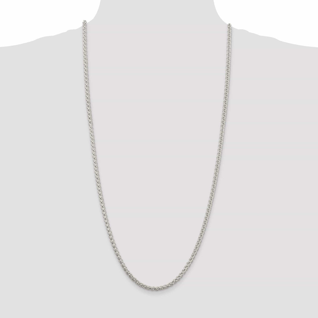 Lovely Rita's Chains Silver Polished 4.00-mm Solid Round Spiga Chain
