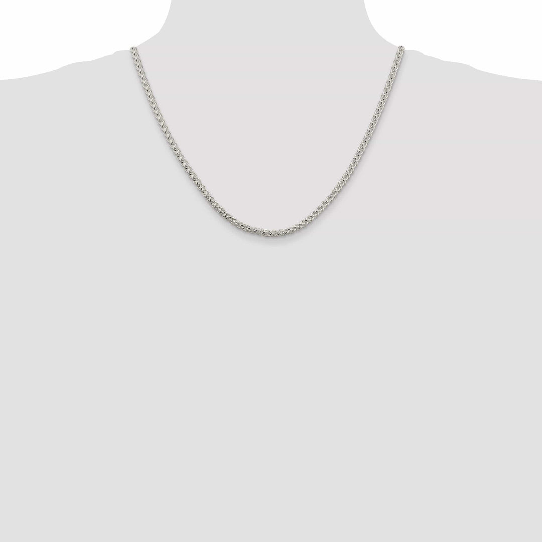 Lovely Rita's Chains Silver Polished 4.00-mm Solid Round Spiga Chain