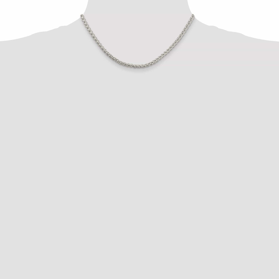 Lovely Rita's Chains Silver Polished 4.00-mm Solid Round Spiga Chain