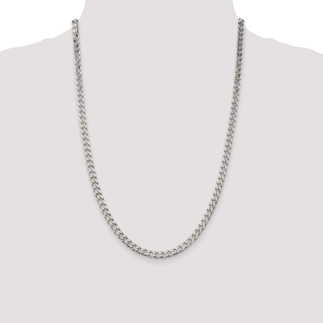 Lovely Rita's Chains Silver Polished 4.50-mm Solid Curb Link Chain