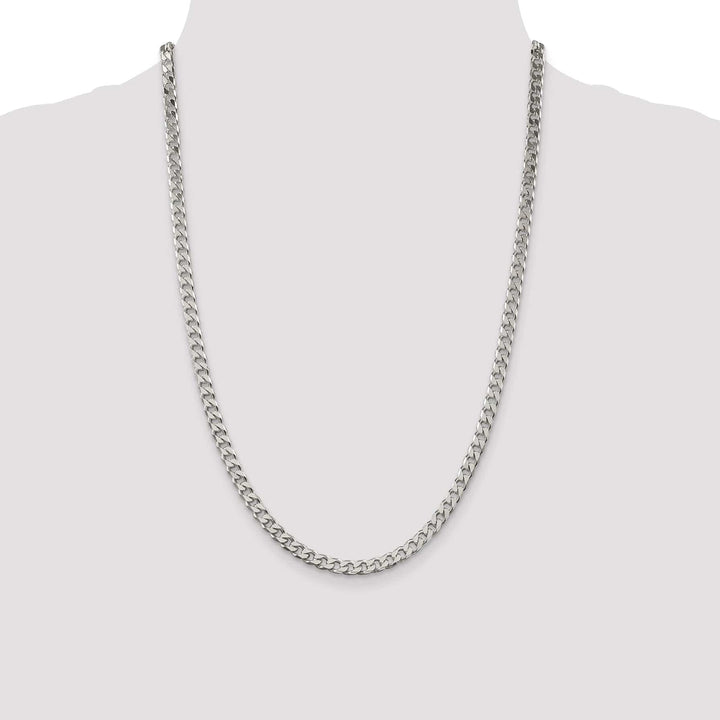 Lovely Rita's Chains Silver Polished 4.50-mm Solid Curb Link Chain