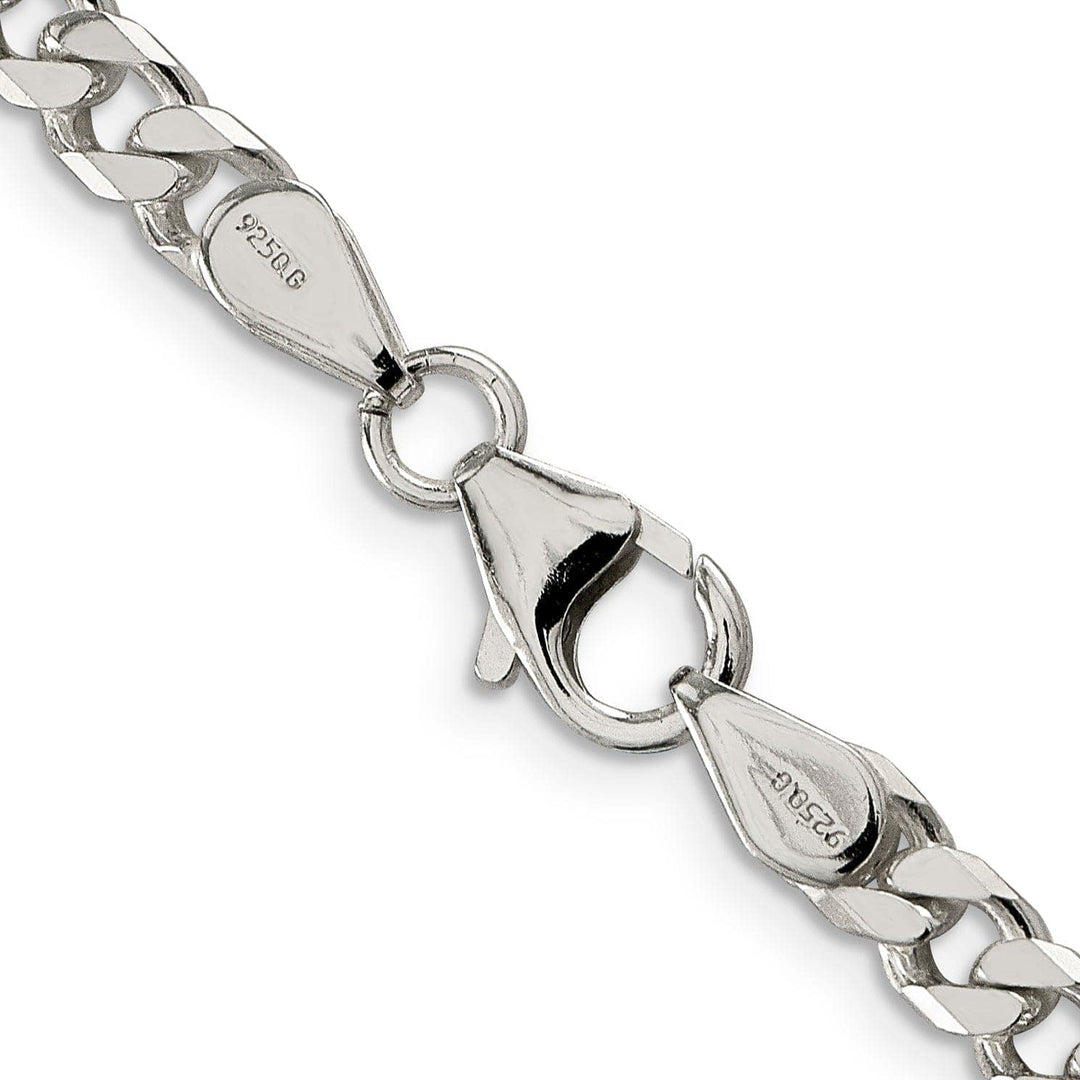 Lovely Rita's Chains Silver Polished 4.50-mm Solid Curb Link Chain