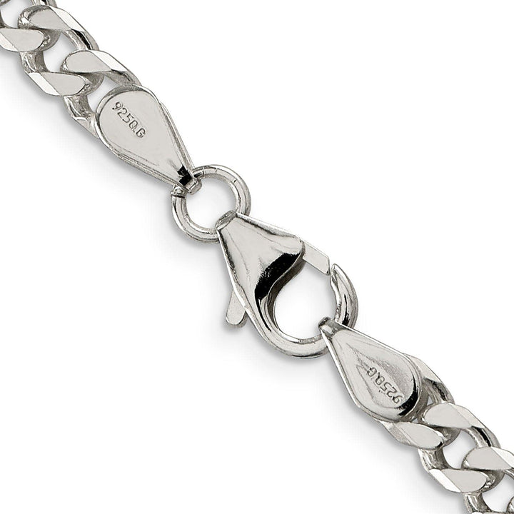 Lovely Rita's Chains Silver Polished 4.50-mm Solid Curb Link Chain
