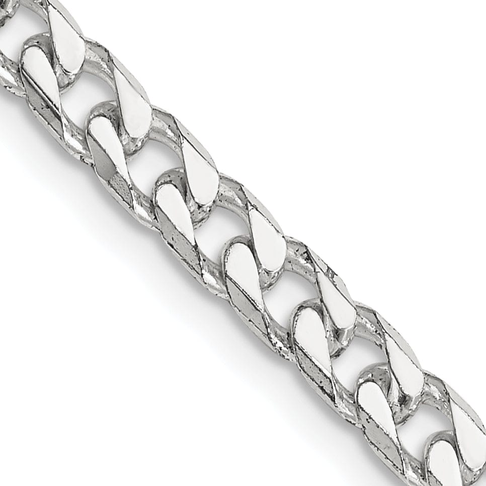 Lovely Rita's Chains Silver Polished 4.50-mm Solid Curb Link Chain