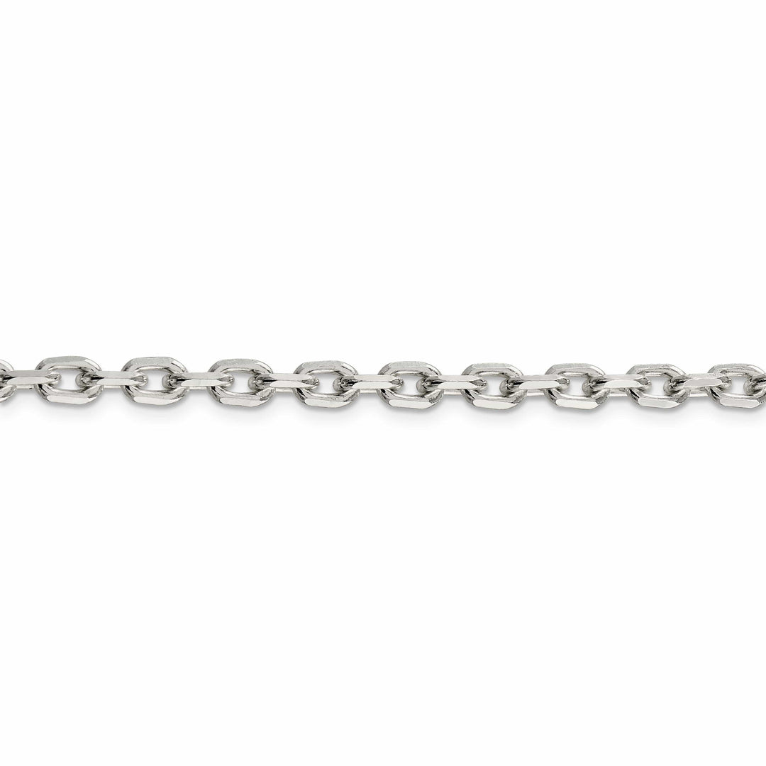 Lovely Rita's Chains Silver Polished 4.90mm Beveled Oval Cable Chain