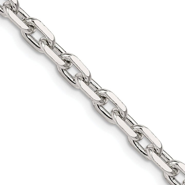 Lovely Rita's Chains Silver Polished 4.90mm Beveled Oval Cable Chain