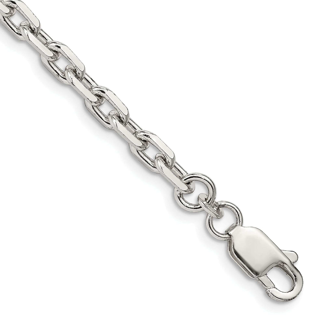 Lovely Rita's Chains Silver Polished 4.90mm Beveled Oval Cable Chain