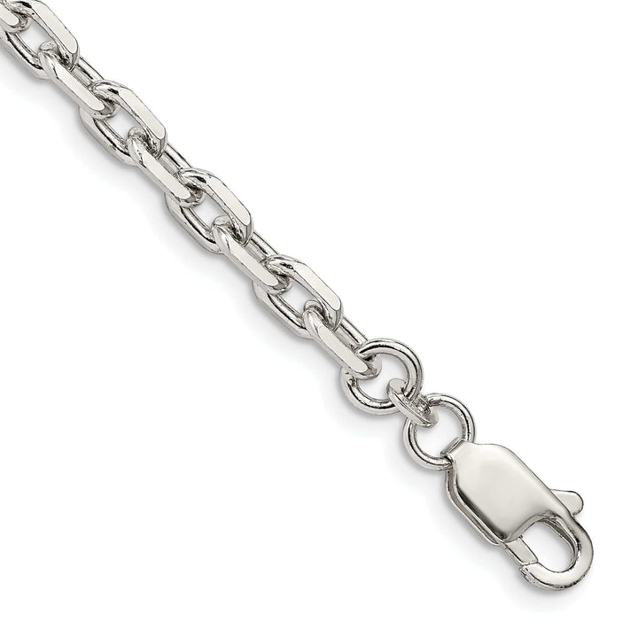 Lovely Rita's Chains Silver Polished 4.90mm Beveled Oval Cable Chain