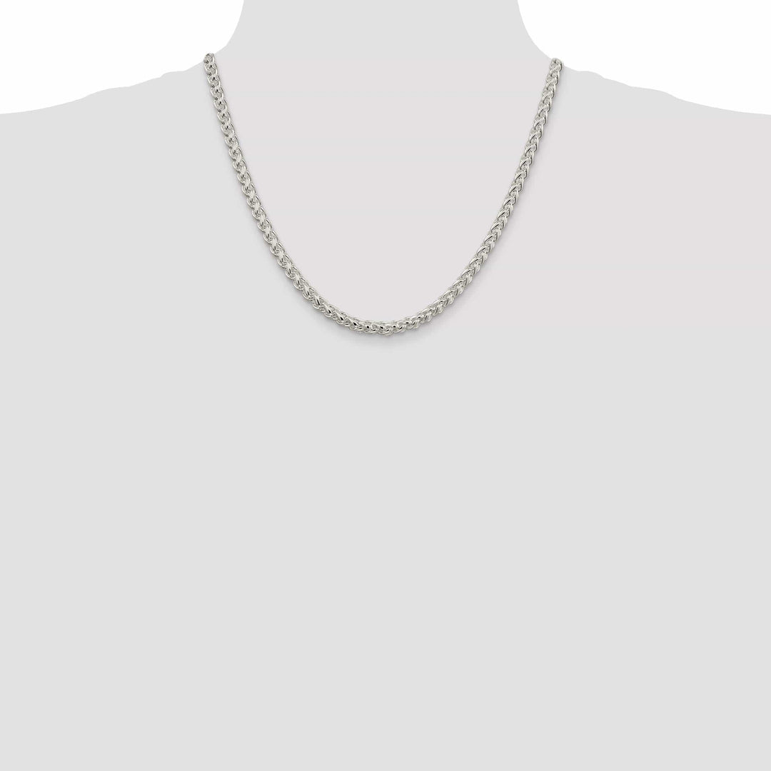 Lovely Rita's Chains Silver Polished 5.00-mm Solid Round Spiga Chain