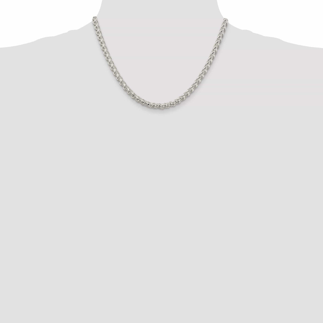 Lovely Rita's Chains Silver Polished 5.00-mm Solid Round Spiga Chain