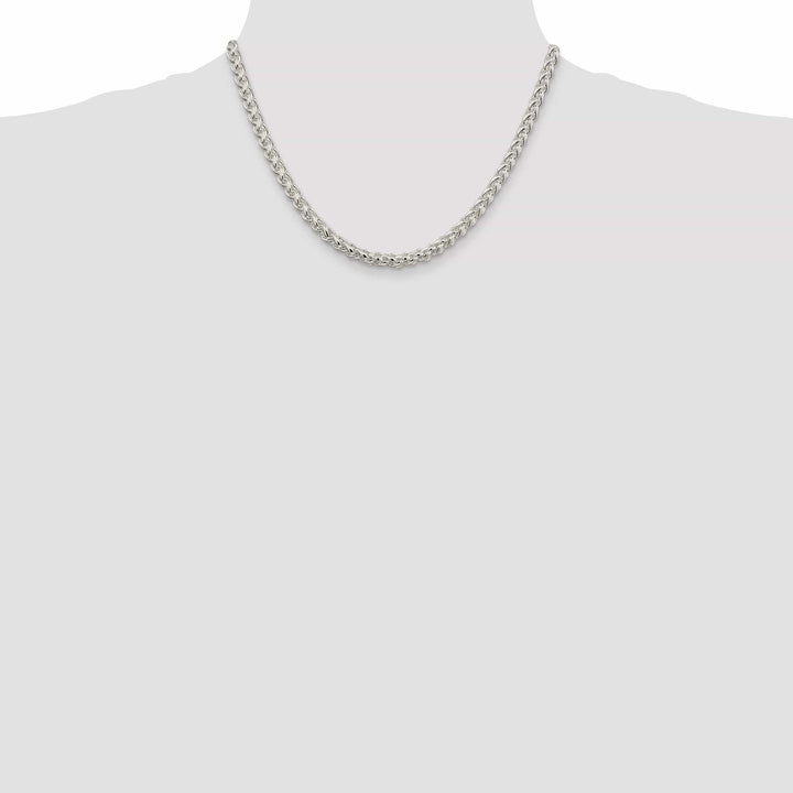 Lovely Rita's Chains Silver Polished 5.00-mm Solid Round Spiga Chain