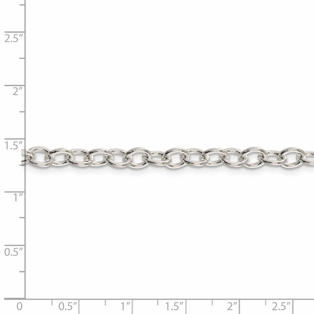 Lovely Rita's Chains Silver Polished 5.75-mm Oval Cable Chain