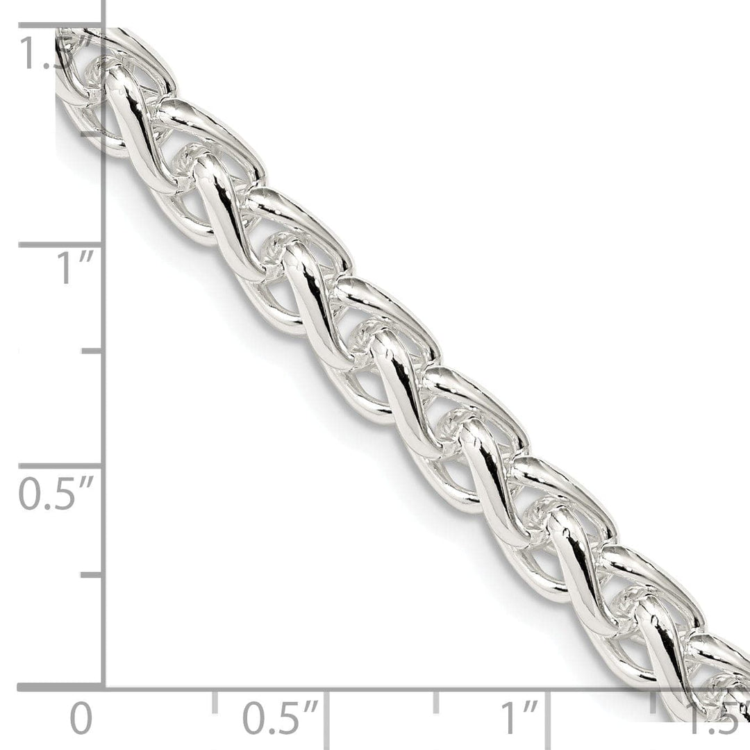 Lovely Rita's Chains Silver Polished 6.00-mm Solid Round Spiga Chain