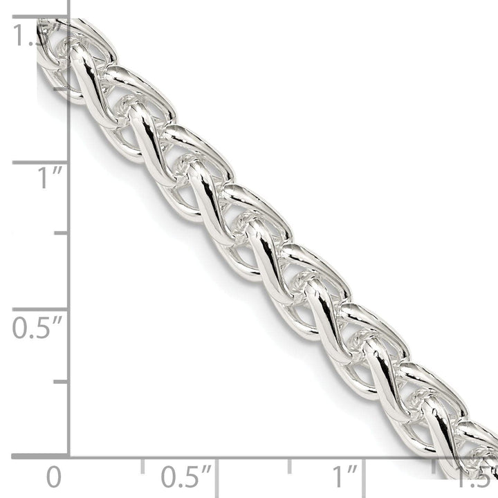 Lovely Rita's Chains Silver Polished 6.00-mm Solid Round Spiga Chain