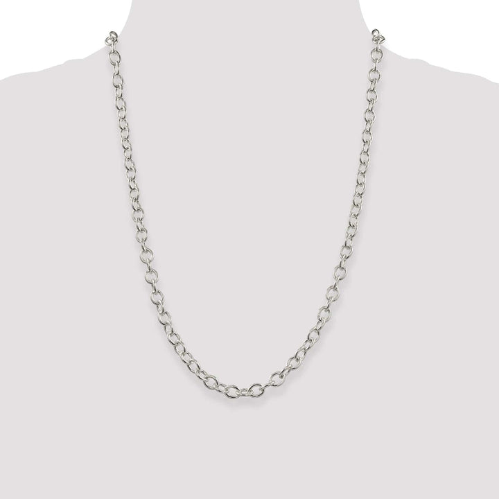 Lovely Rita's Chains Silver Polished 6.80-mm Oval Cable chain