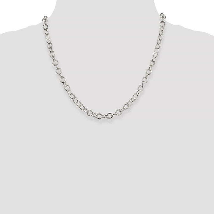 Lovely Rita's Chains Silver Polished 6.80-mm Oval Cable chain
