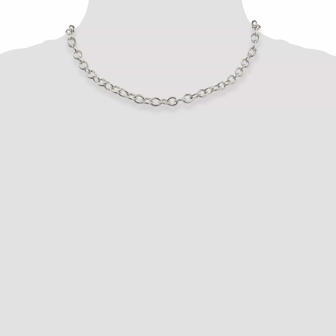 Lovely Rita's Chains Silver Polished 6.80-mm Oval Cable chain