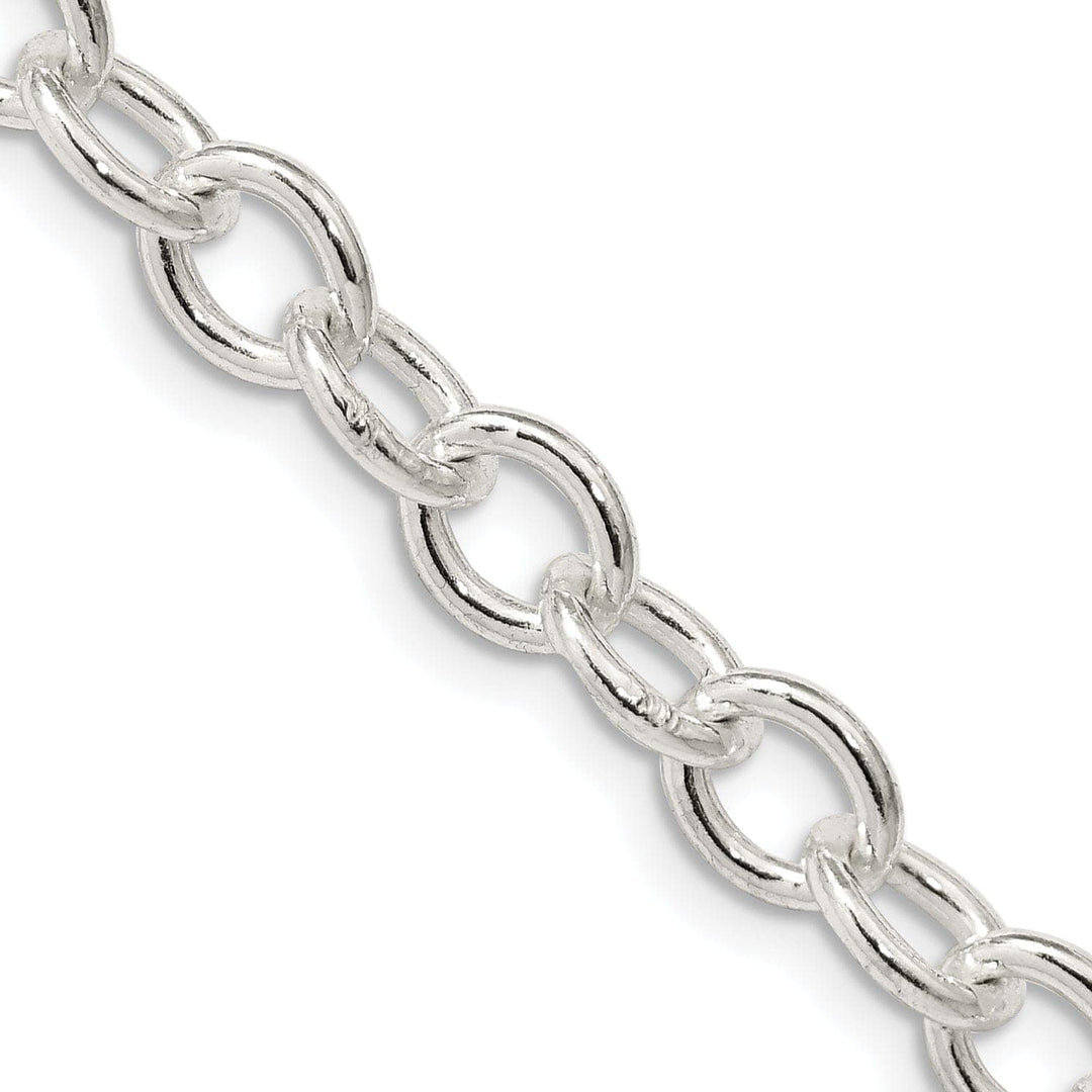 Lovely Rita's Chains Silver Polished 6.80-mm Oval Cable chain