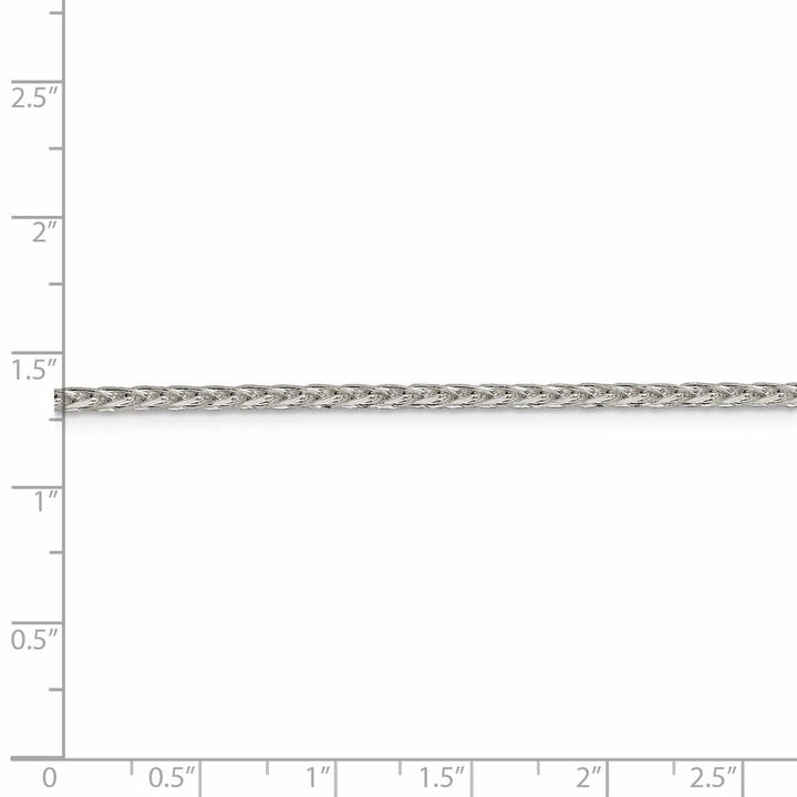 Lovely Rita's Chains Silver Polished D.C 2.50-mm Solid Spiga Chain