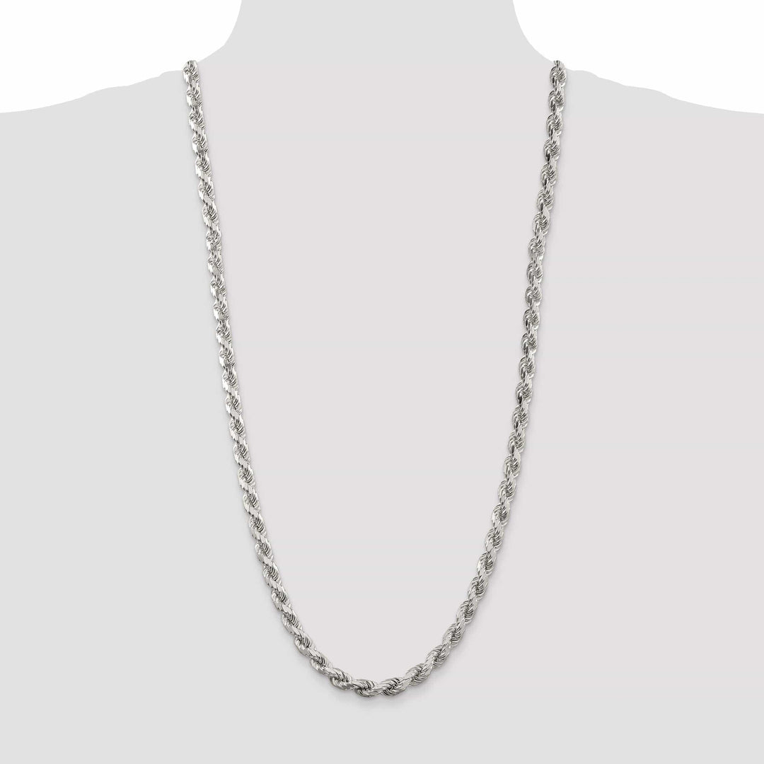 Lovely Rita's Chains Silver Polished D.C 8 Sides 7.00-mm Rope Chain