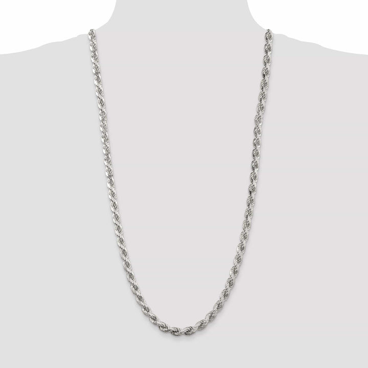 Lovely Rita's Chains Silver Polished D.C 8 Sides 7.00-mm Rope Chain