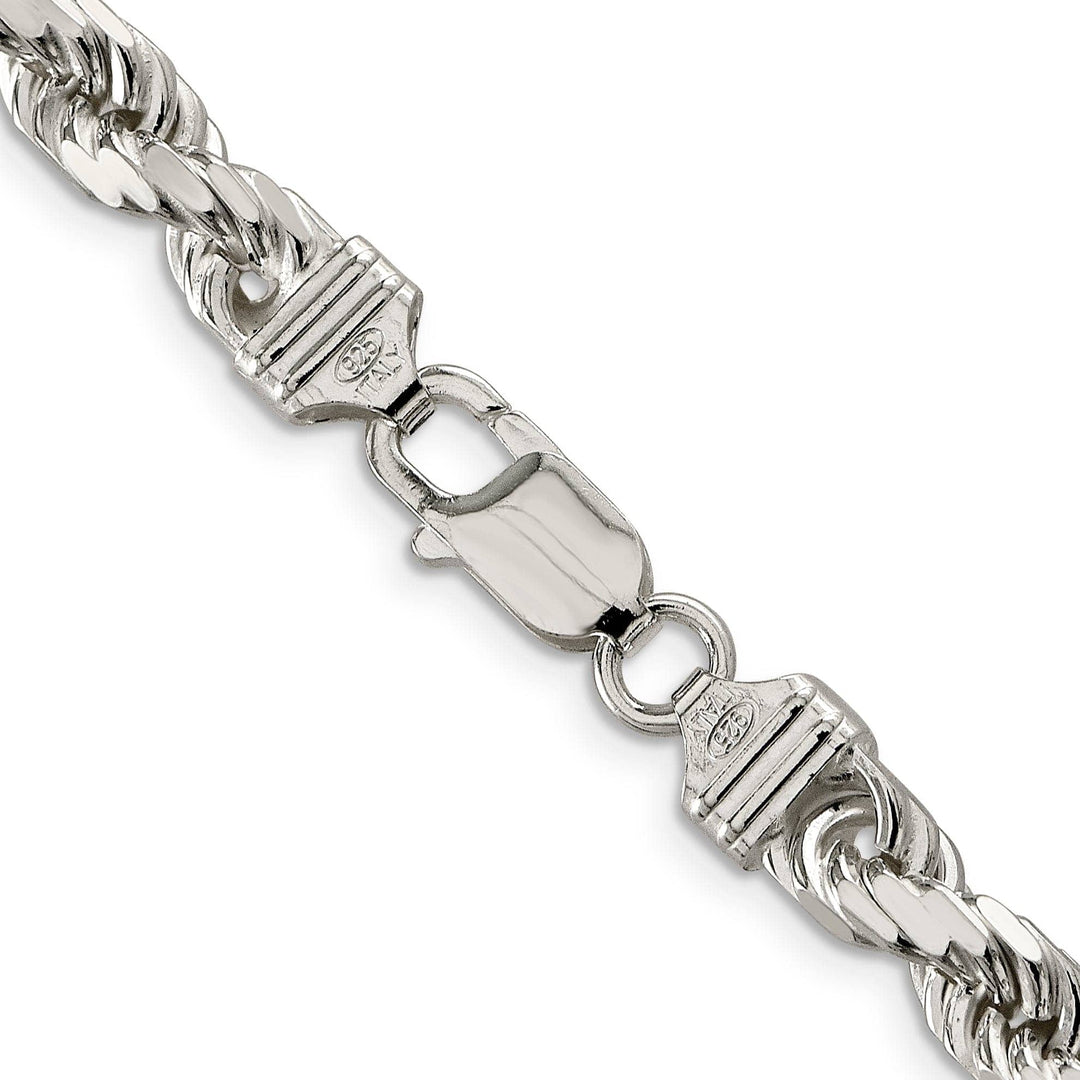 Lovely Rita's Chains Silver Polished D.C 8 Sides 7.00-mm Rope Chain
