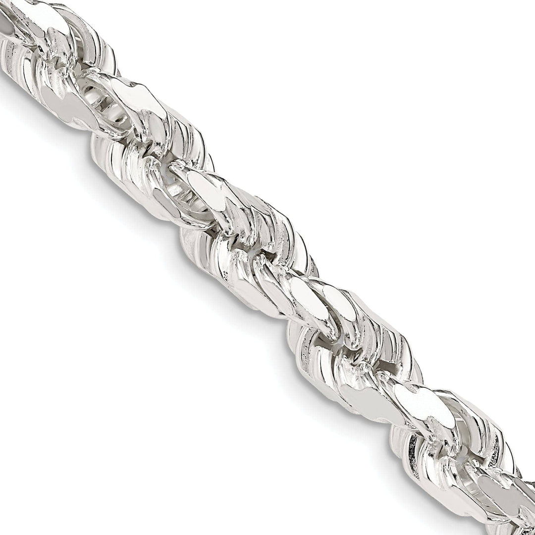 Lovely Rita's Chains Silver Polished D.C 8 Sides 7.00-mm Rope Chain