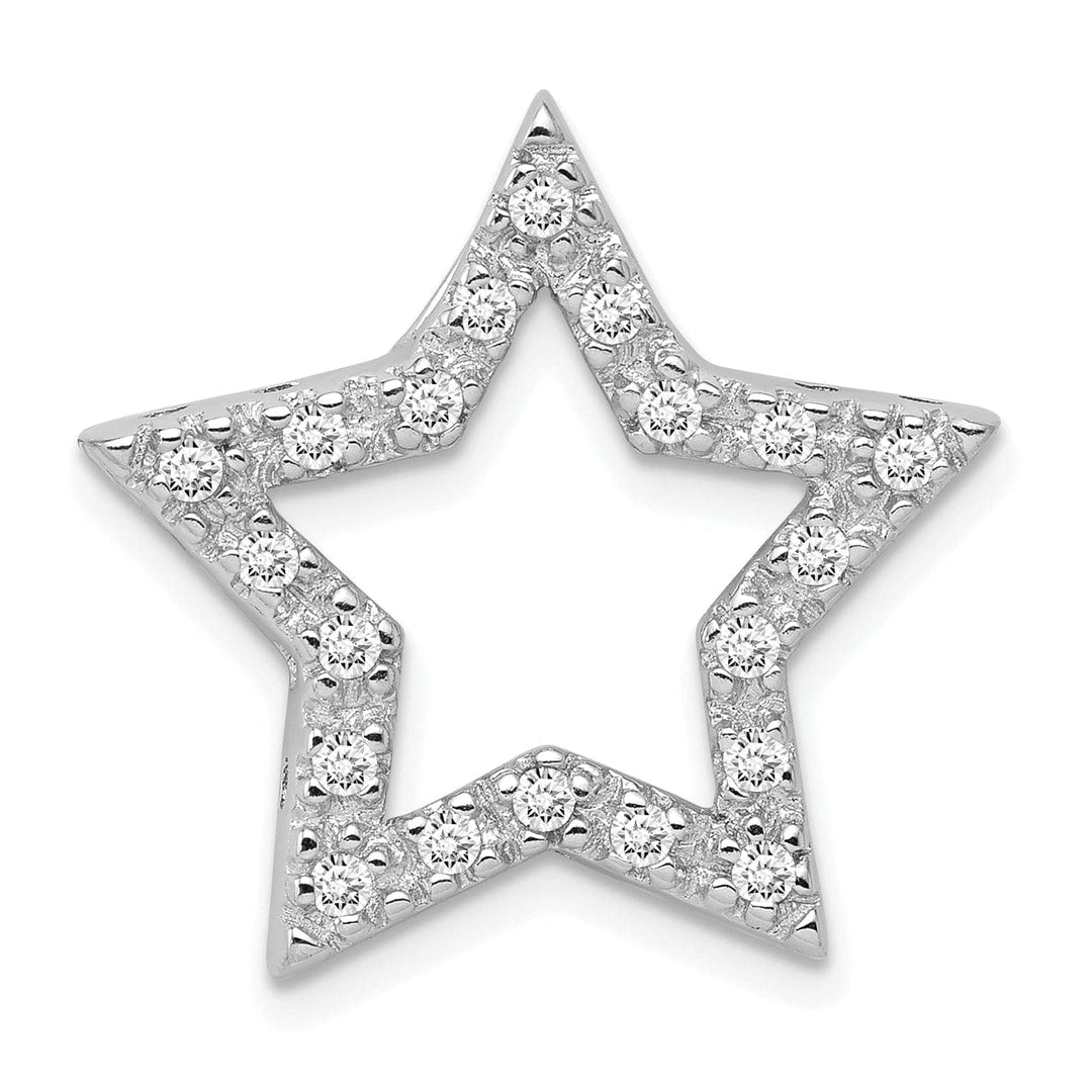 Lovely Rita's Chains Silver Polished Finish Chain Slide Star Charm