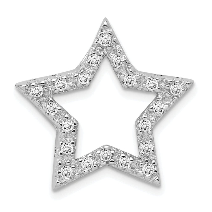 Lovely Rita's Chains Silver Polished Finish Chain Slide Star Charm
